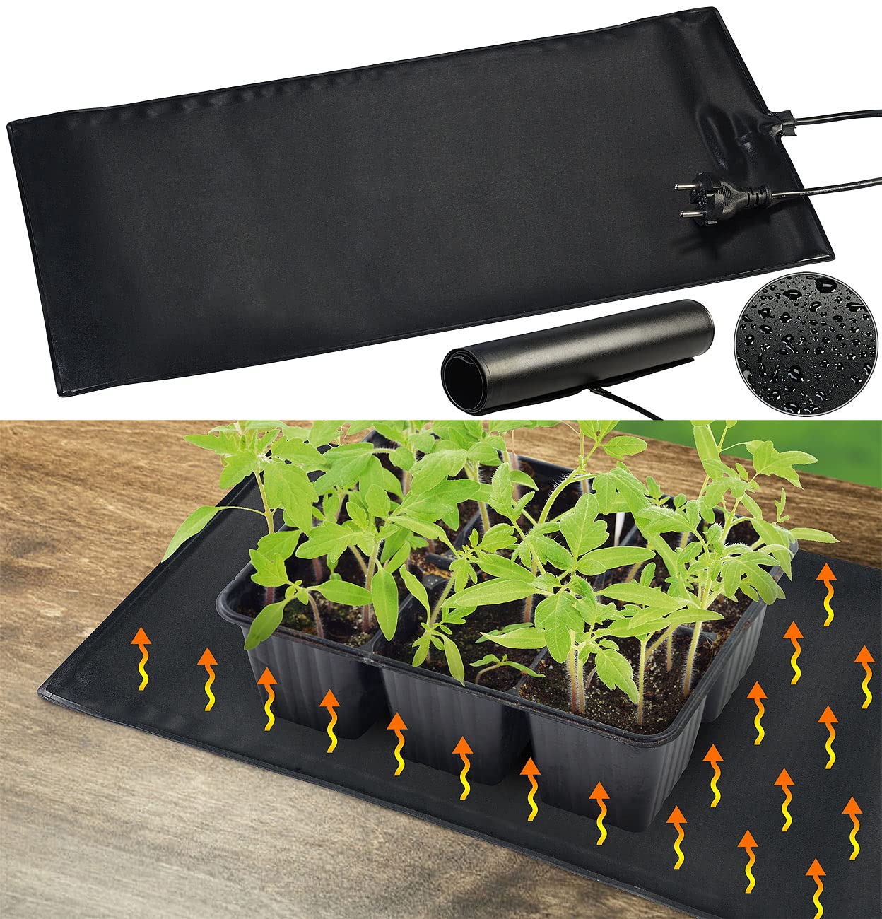 FLORTUS Anzuchttöpfe Aus Holzfasern - 90 Stück Nachhaltige Pflanztöpfe