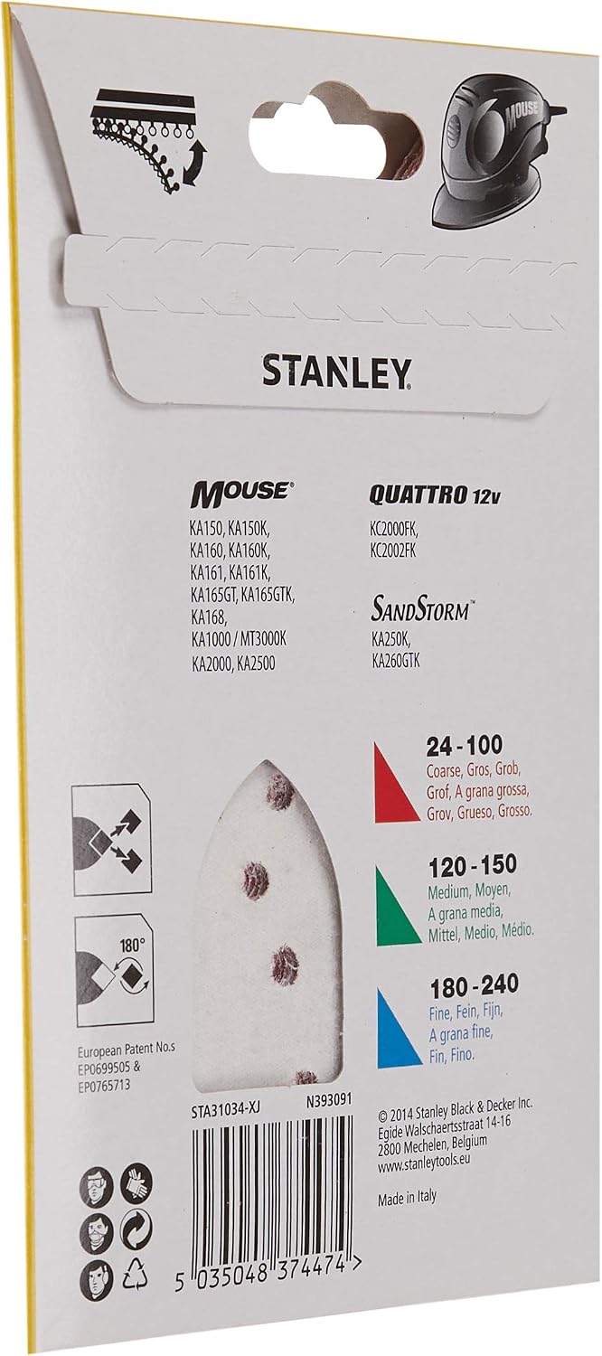 STANLEY STA31034-XJ Sanding Sheets