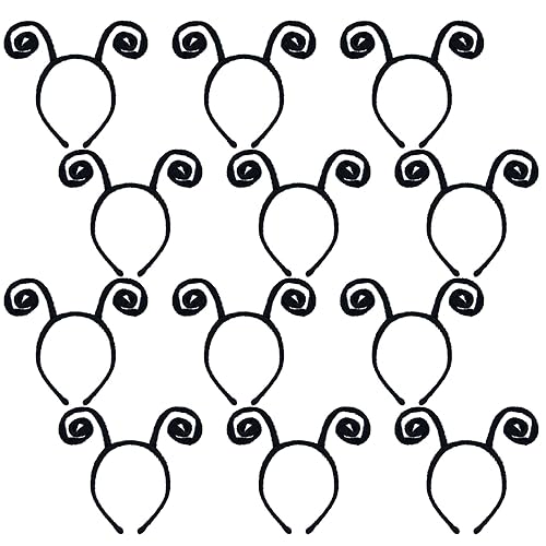 Coopay 12 Pack Butterfly Antenna Headband Snail Headband Alien Hairband