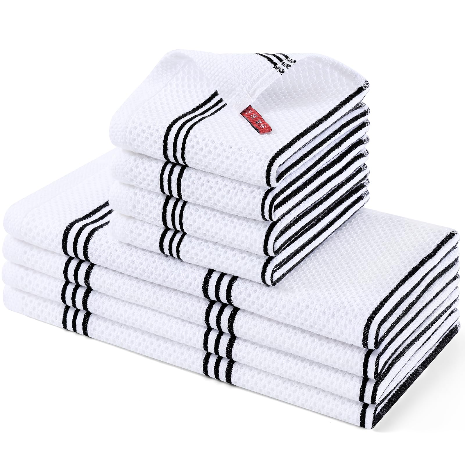 Homaxy Kitchen Towels and Dishcloths Set