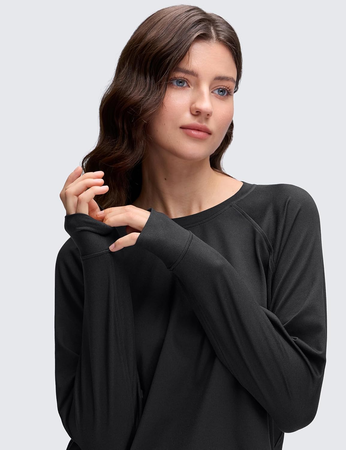 CRZ YOGA Cloud Jersey Pullover Sweatshirt for Women Long Sleeve Soft Casual Crewneck Tops Basic Workout Fall Shirts - Image 6