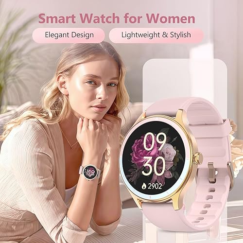Miniatura 2 de Reloj inteligente para mujer, compatible con iPhone y Android, ritmo cardíaco SPO y seguimiento de la salud de la mujer, más de 100 modos