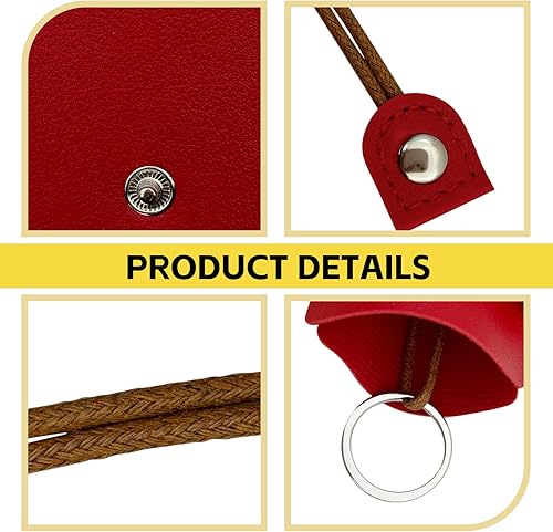 Miniatura 3 de NTNEV Paquete de 2 fundas para llaves de automóvil, de piel sintética, creativa, extraíble, llavero de coche de gran capacidad, universal para la