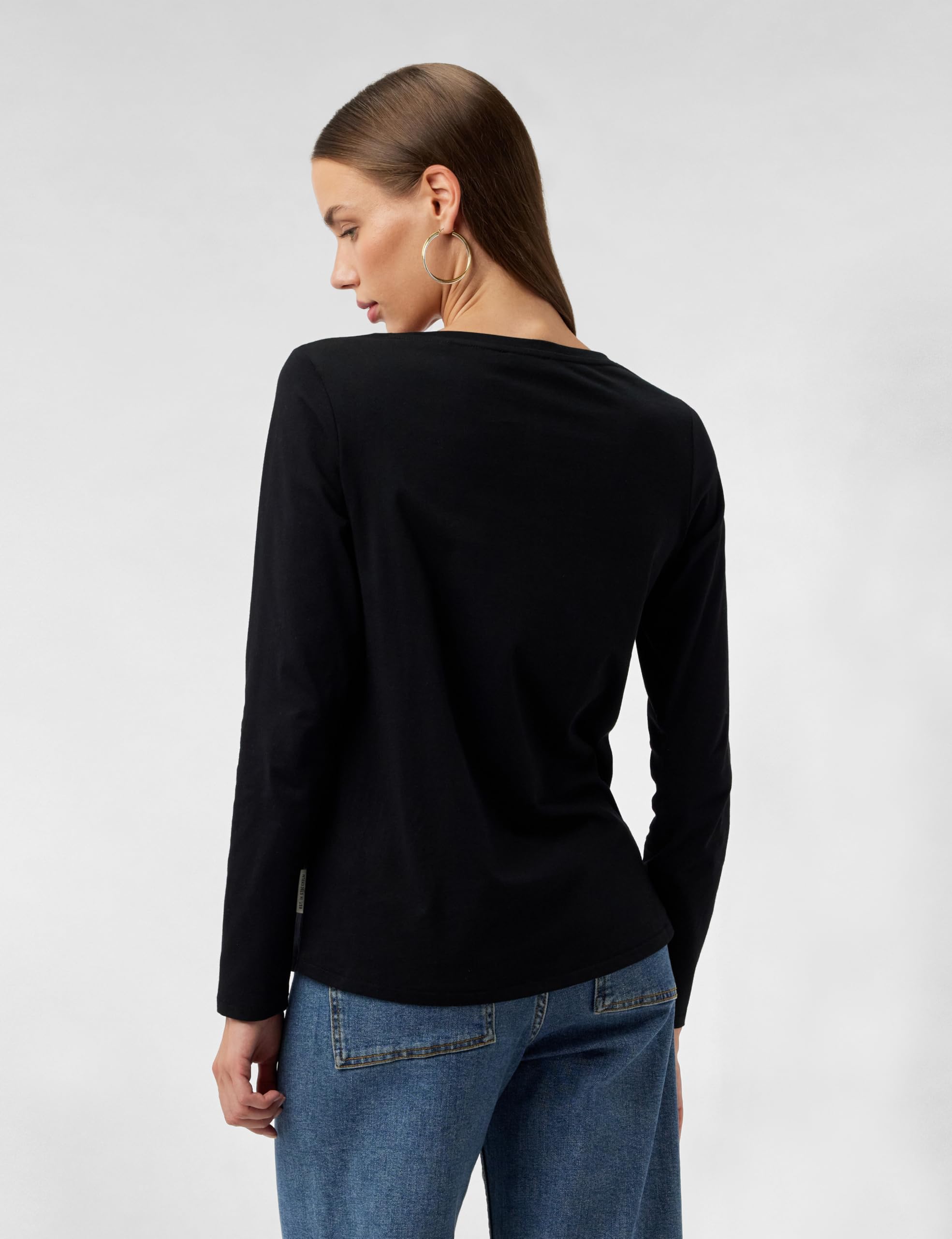 Marc OߴPolo Mujer Camiseta de Manga Larga de algodón orgánico Regular fit