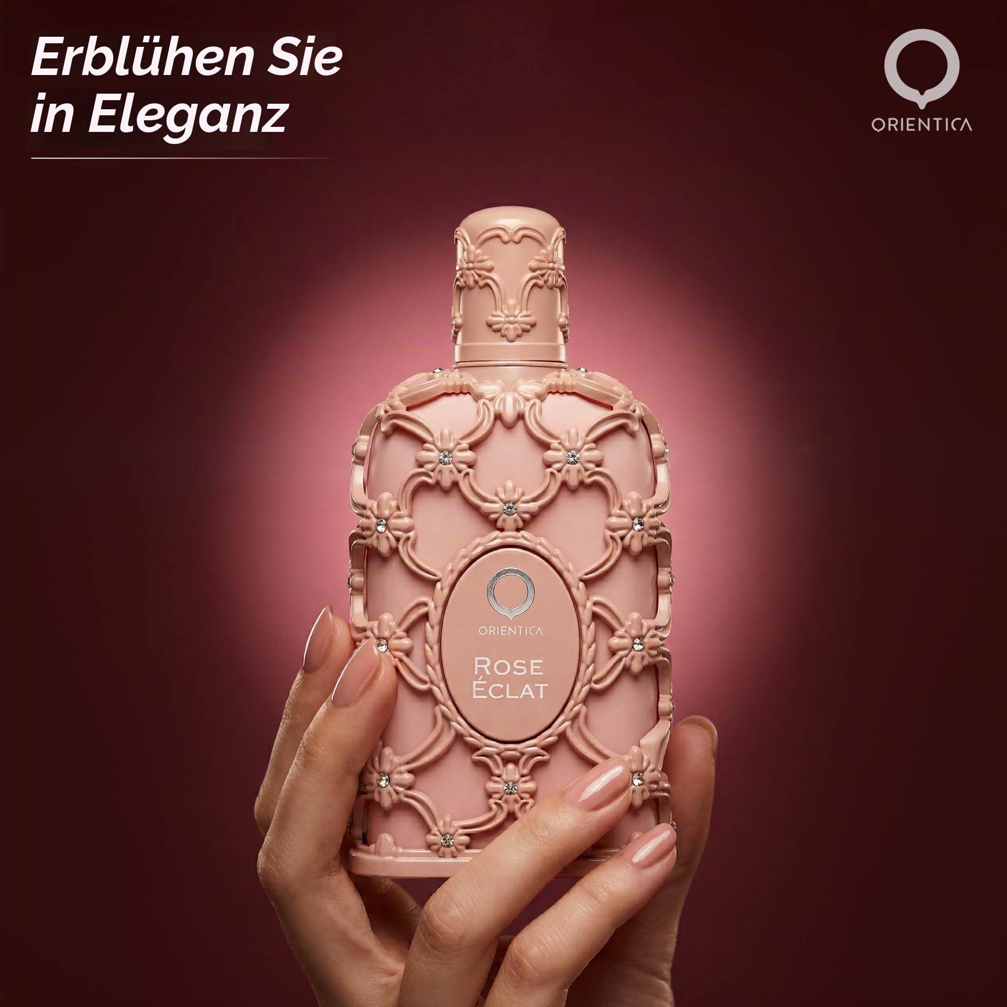 Orientica Luxury Collection Rose Eclat Eau de Parfum 80 ml | Langanhaltendes arabisches Parfüm für Damen und Herren