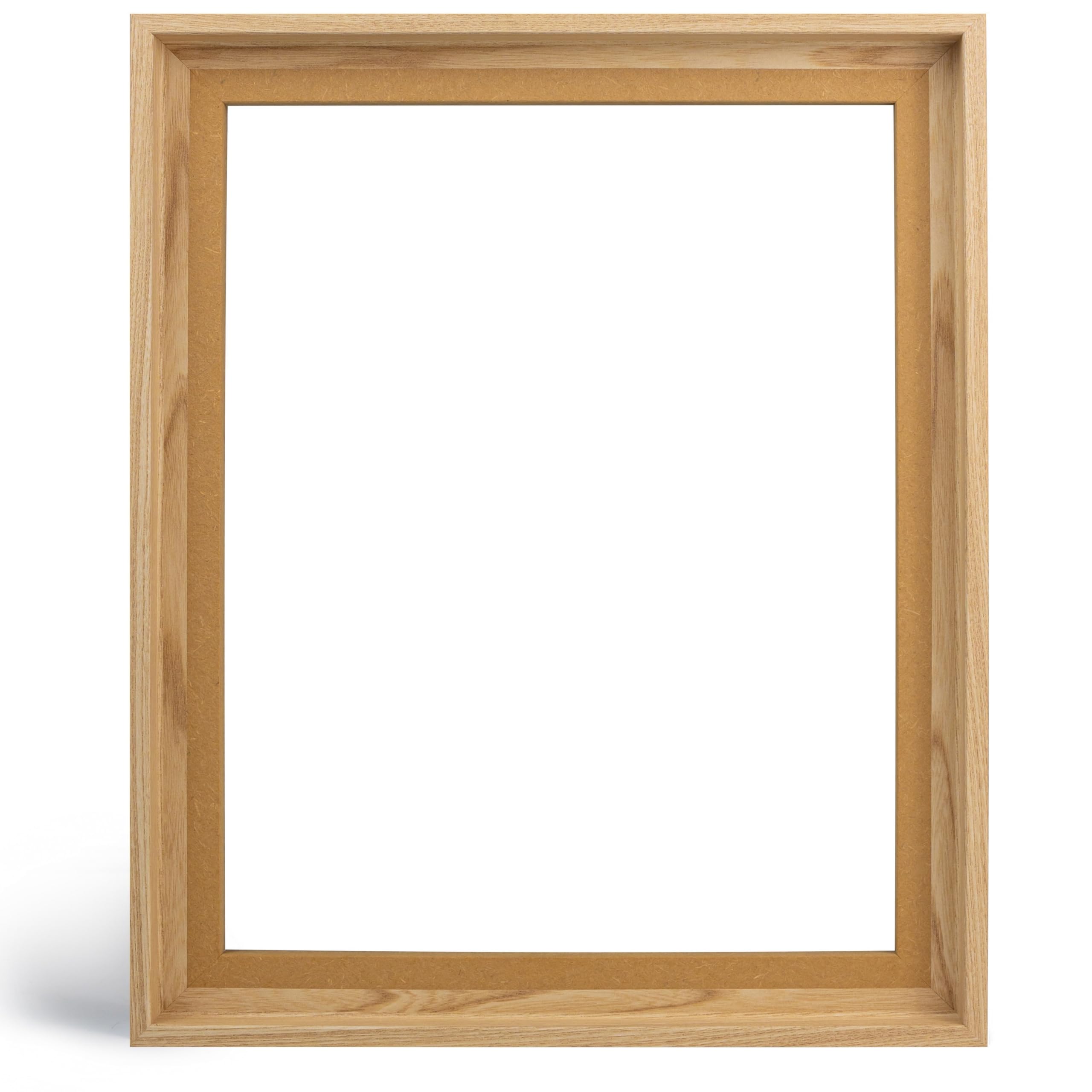 Schattenfugenrahmen für Leinwandbilder & Canvas 80x80 cm - Pinie - für Keilrahmen bis 22 mm Stärke - in zerlegter Form - ohne Glas und Rückwand