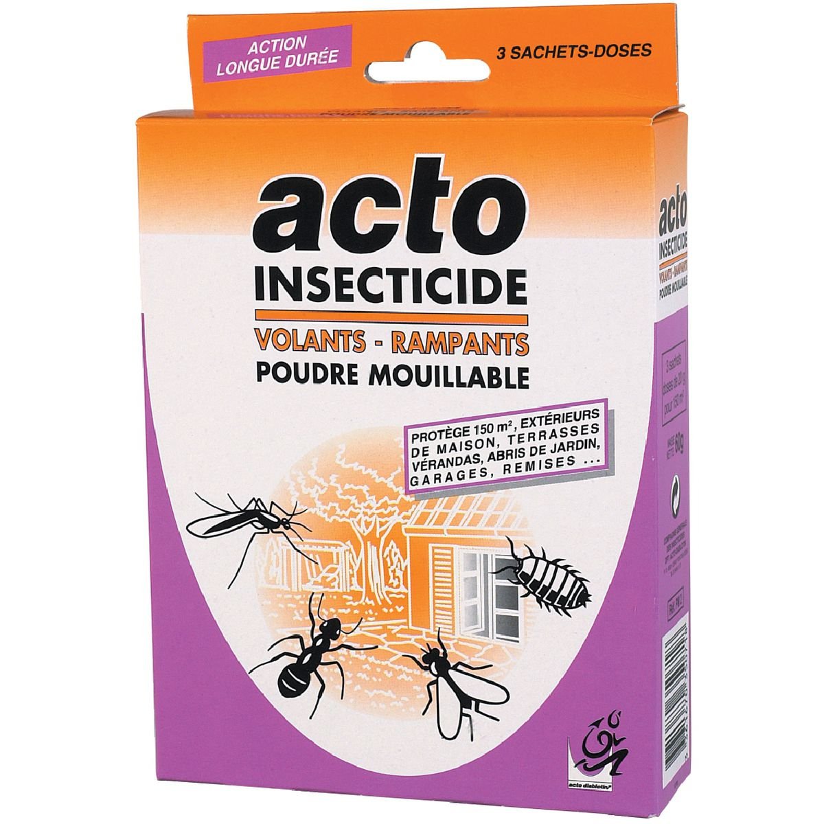 Acto volants rampants poudre 3x20g pm2 pour terrasses et façades
