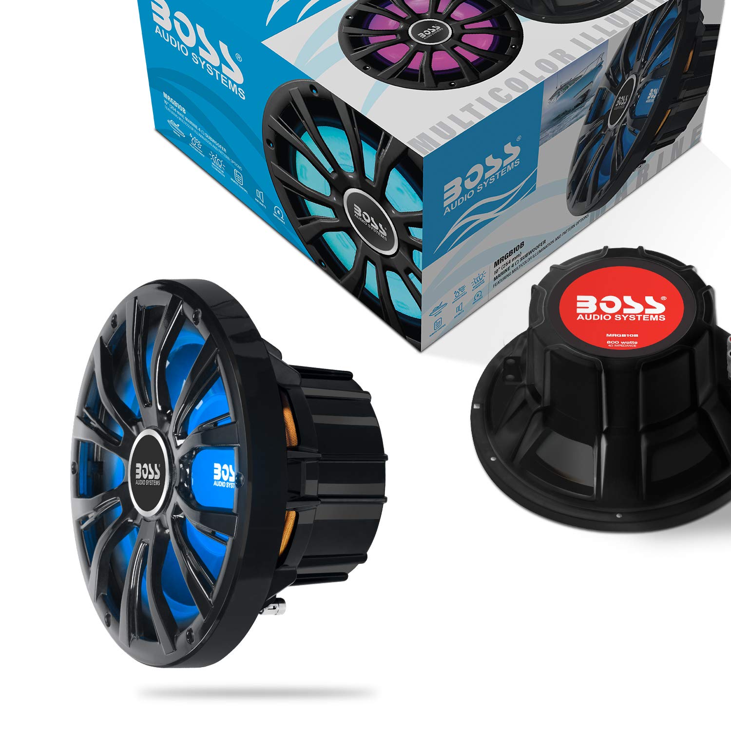 Amazon.co.jp: BOSS Audio Systems MRGB10B 10インチ マリンサブ 