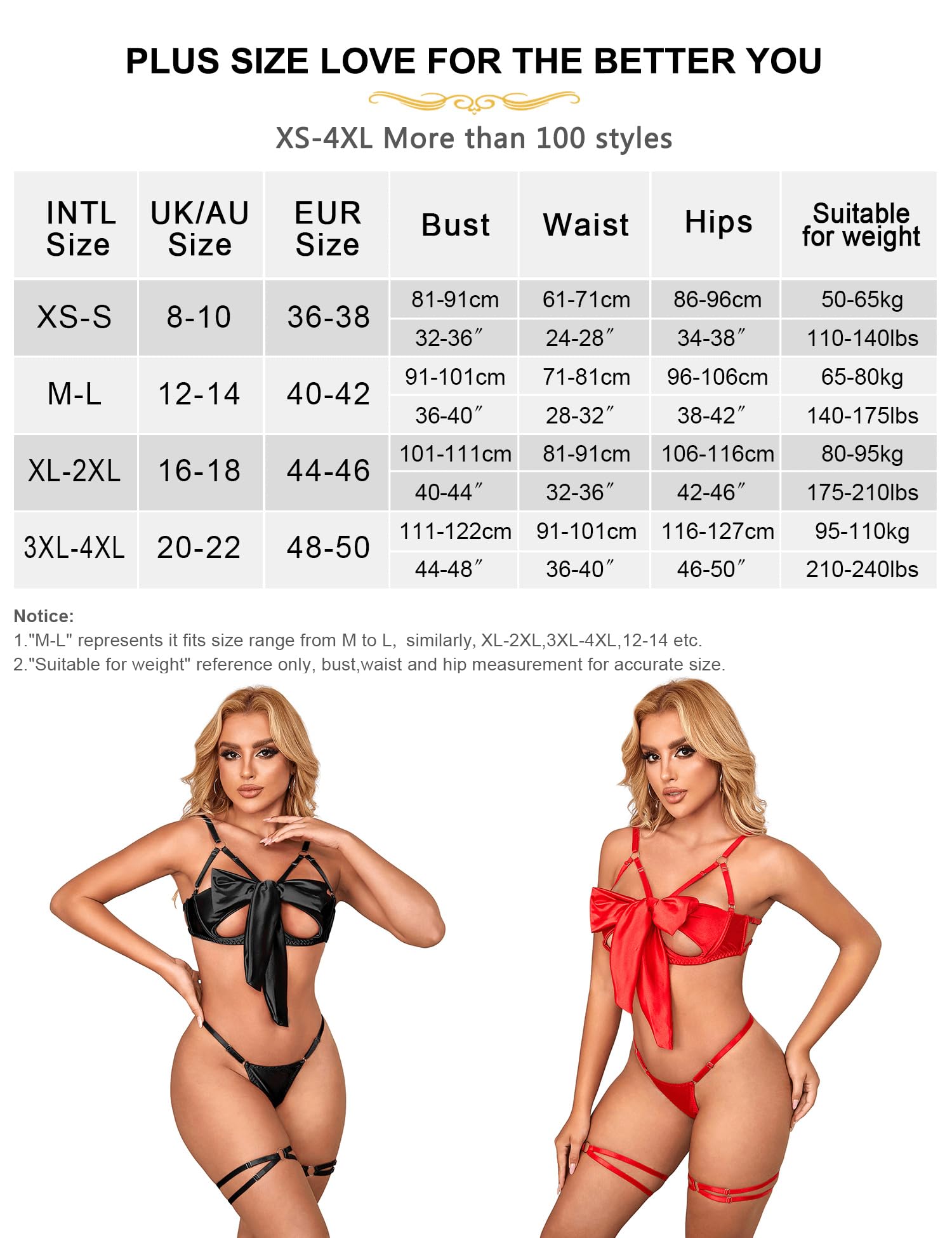 Damski komplet bielizny plus size, seksowne biustonosze i majtki z bielizną, szelkami na nogawkach, bielizna damska