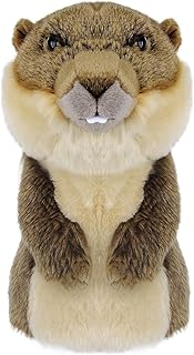 Golf Club Covers, Gopher/Sloth Golf Club Head Covers for Clubs, Novelty Realistic Headcover Animal Plush Golf Club Protector Gifts for Men/Women