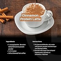 Vista 5 de Devotion Nutrition Mezcla de proteína en polvo, sin gluten, apta para dieta cetogénica, sin azúcares añadidos, 0.04 onzas de MCT 0.71 onzas