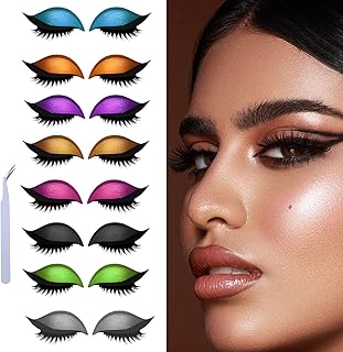 8 parches de pestañas de sombra de ojos perez...
