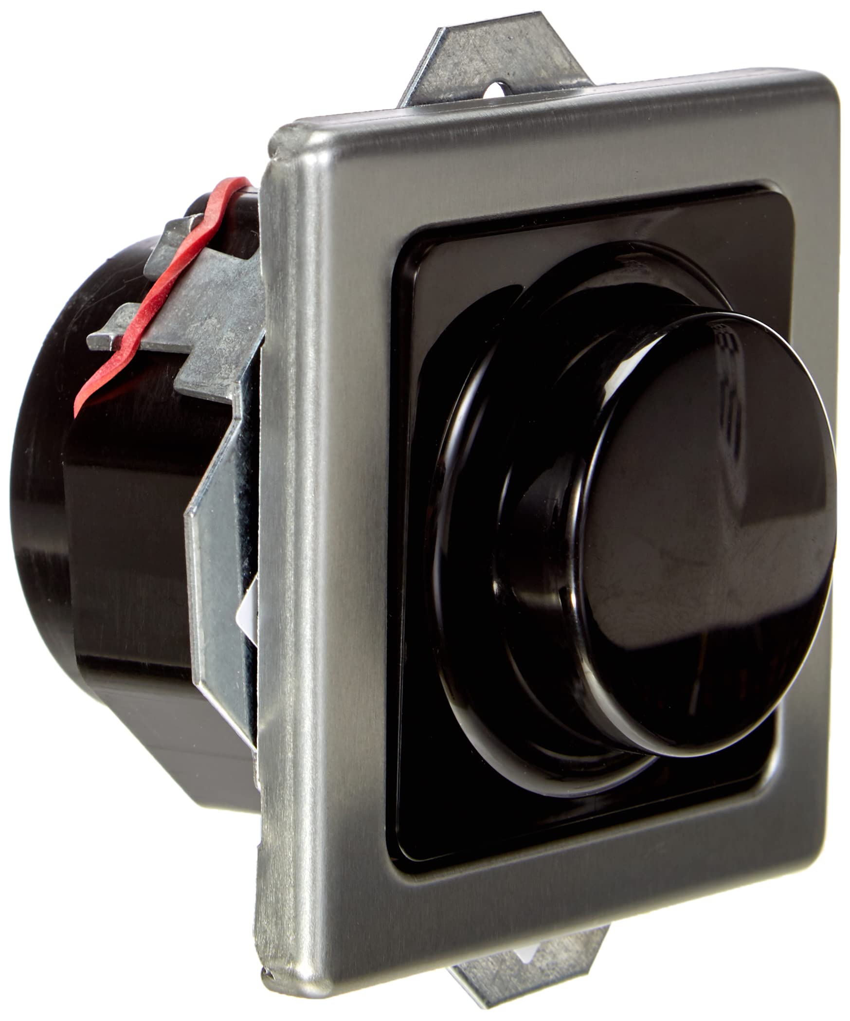 Kopp Vision Stahl, Druck-Wechsel-Schalter, Kombigerät, LED-Dimmer, für Glüh-Lampen, 230V Halogenlampen, Phasenanschnitt, 843120088