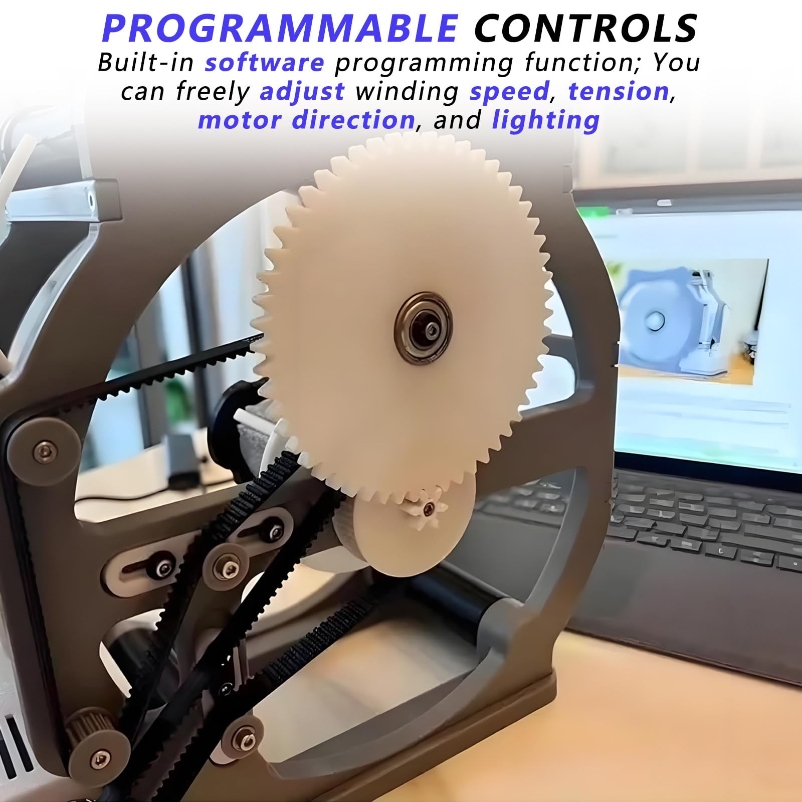 Industrielle Filamentwickelmaschine mit Verbrauchsmaterial-Erkennungssensor und automatischer Respooling für Schweißdraht und Nähgarn