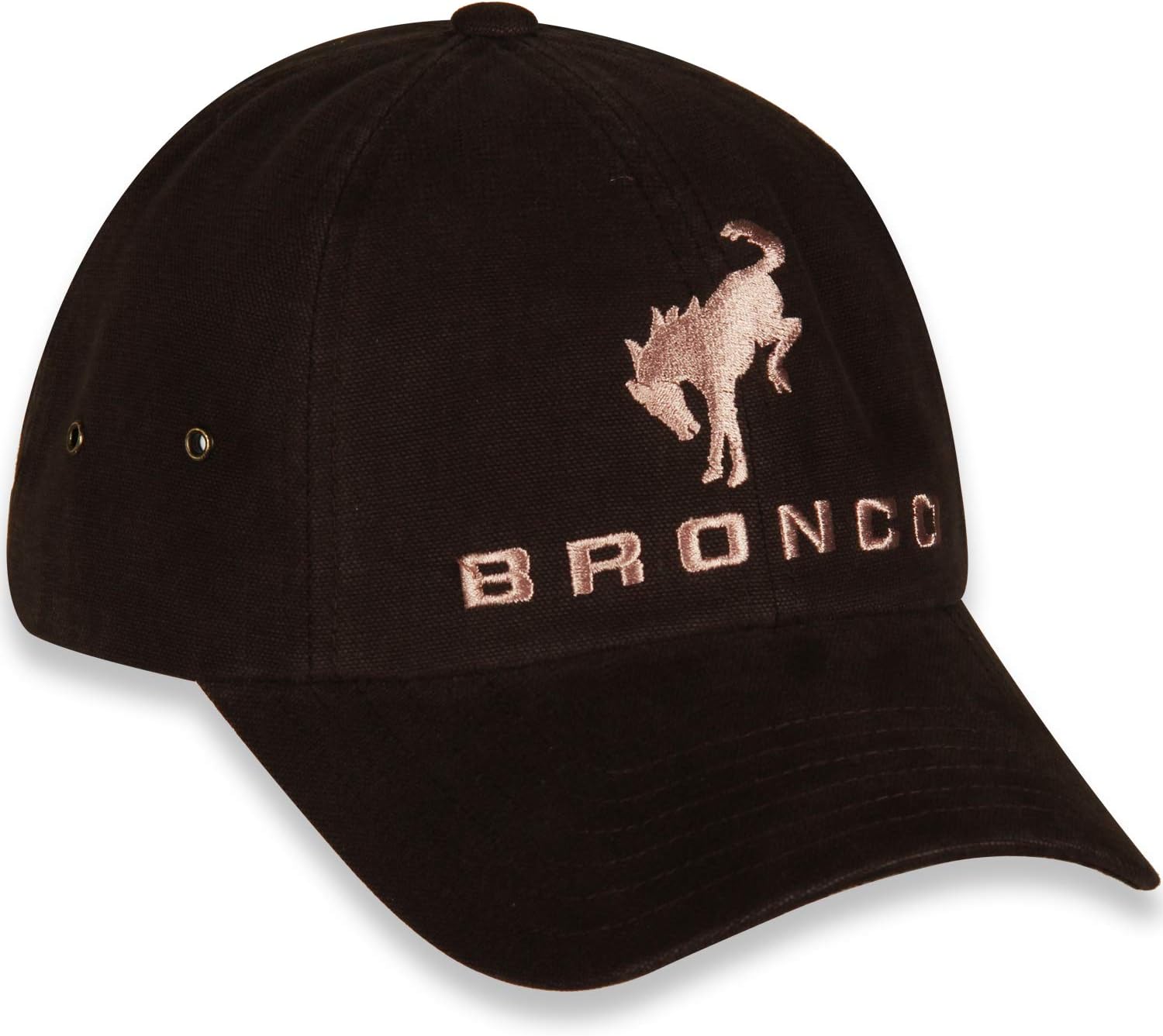 New Ford Bronco Dark Brown Unstructured Washed Canvas Cap/Hat with Adjustable Closure - Image 3