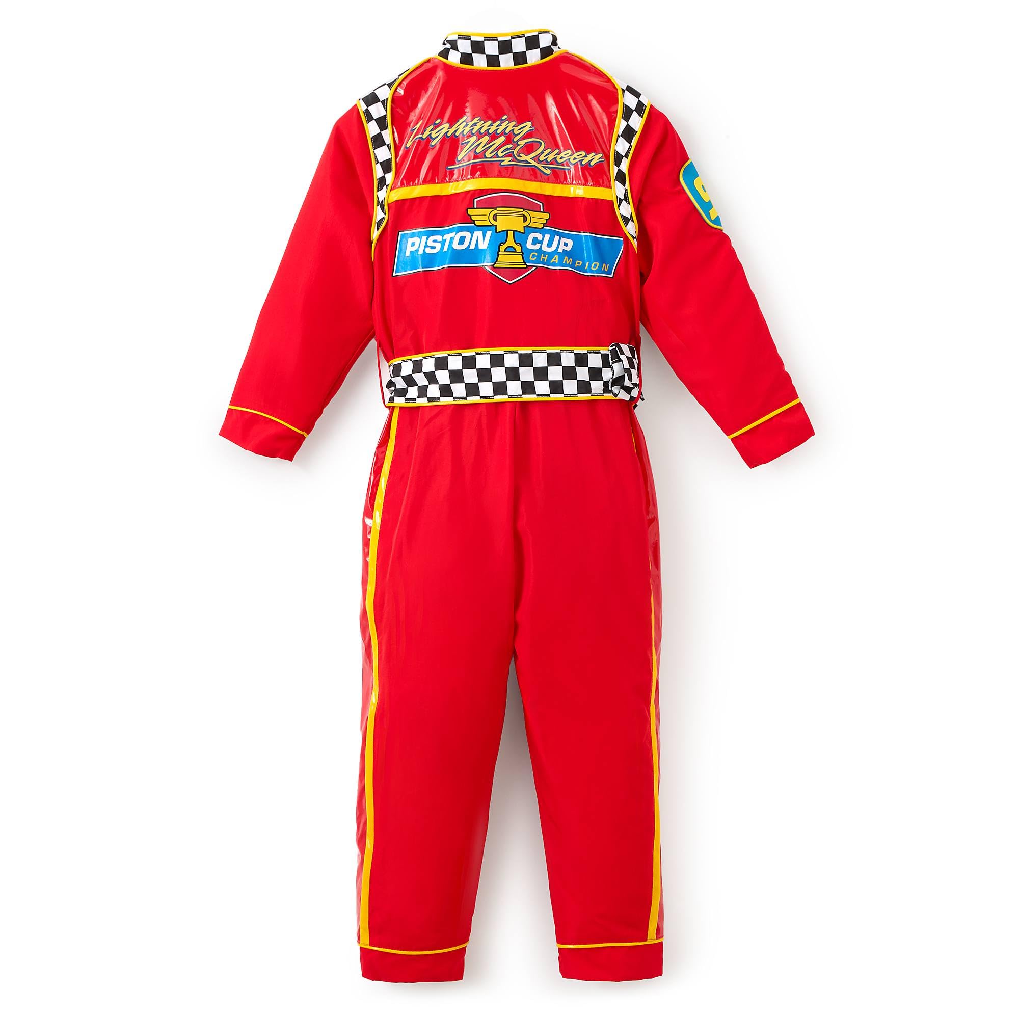 Disney Store Official, Cars, Rayo McQueen, disfraz infantil, traje de carreras con luces y sonidos