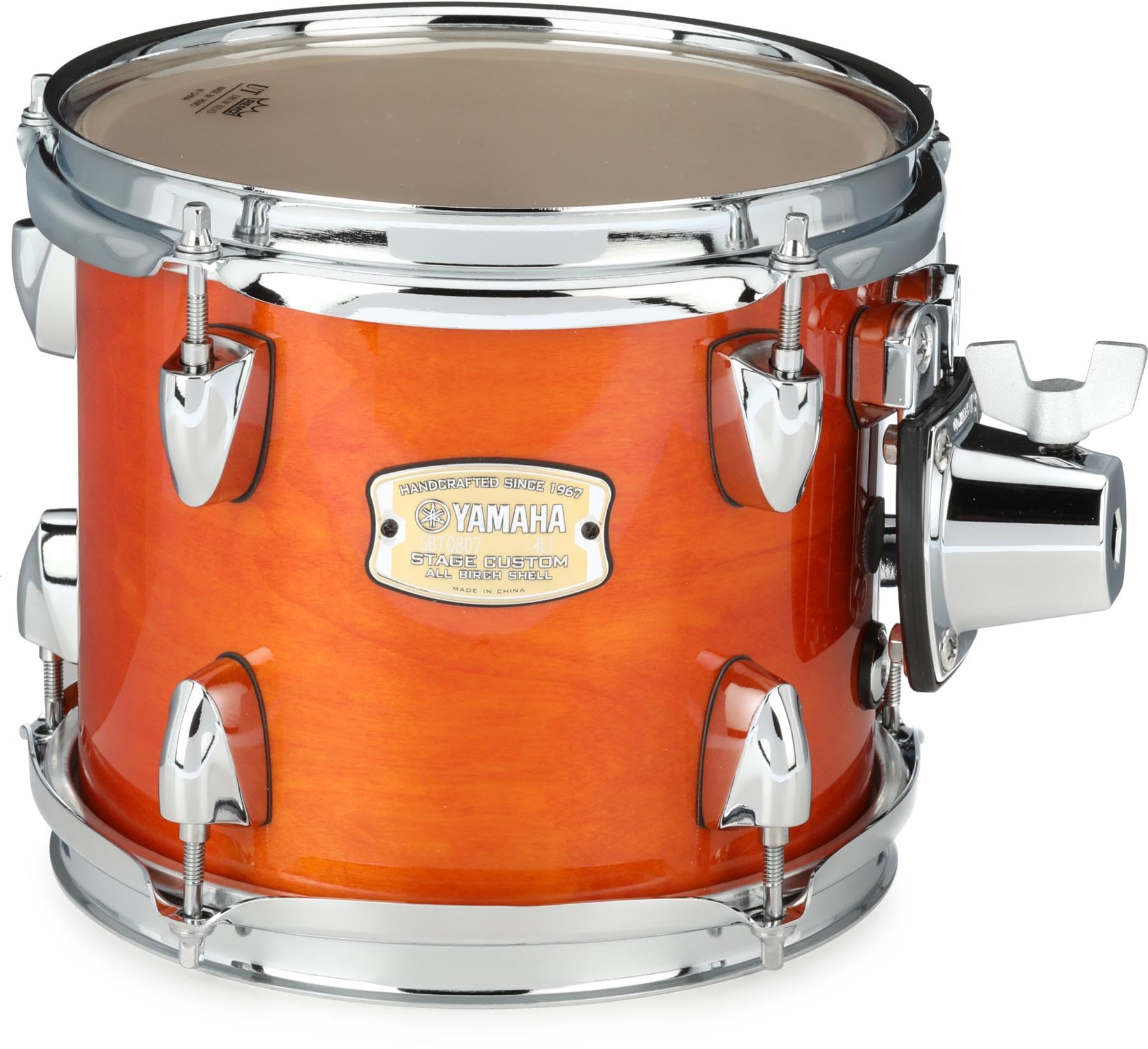 Amazon.com: Yamaha Stage 客製化樺木8x7 安裝Tom,蜂蜜琥珀色