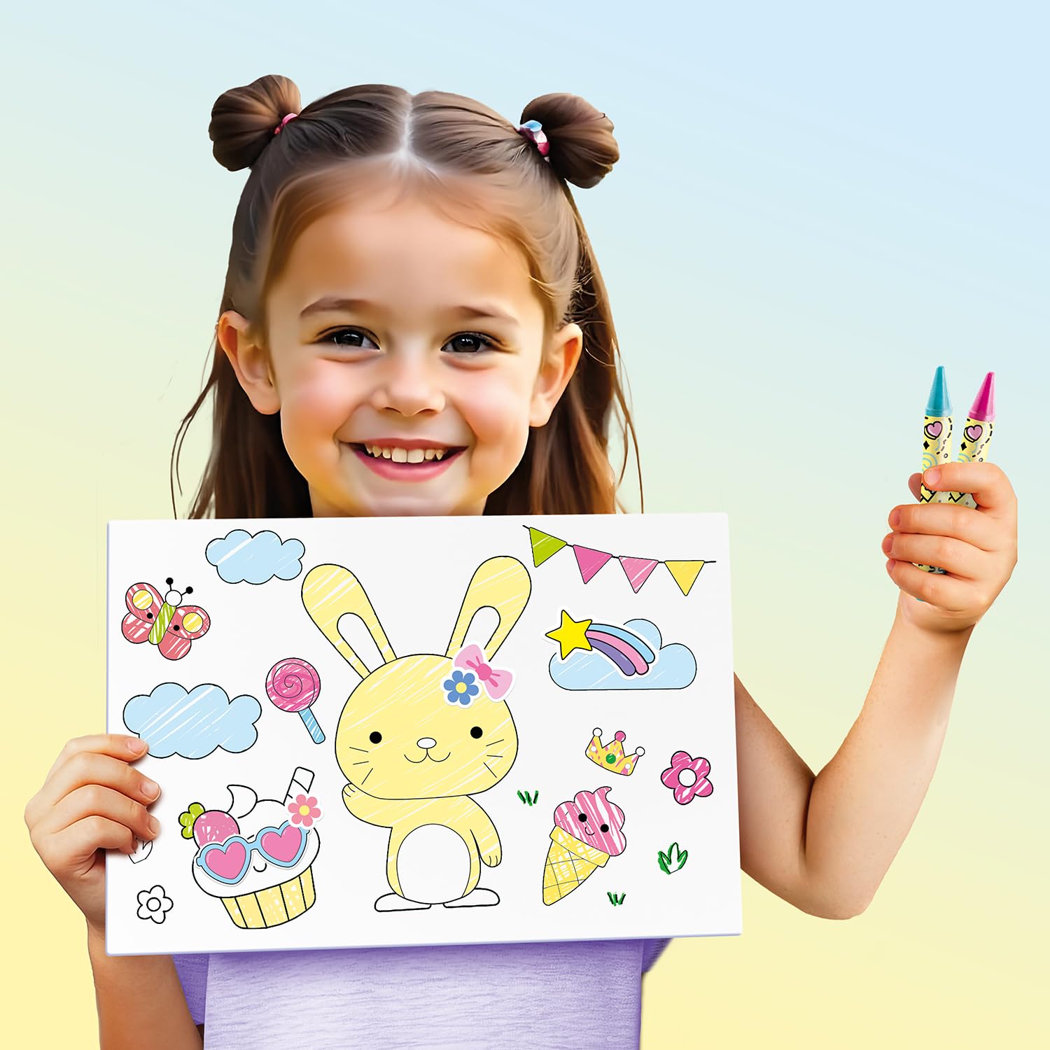 Canal Toys - Tablette Enfant Doodle Copy pour Imprimer Ses Dessins - Compose, Dessine, Imprime et Colorie - Cadeau Enfant 4 Ans + - Loisirs Créatif- 50 Modèles - Tablette Dessin - LIT 004