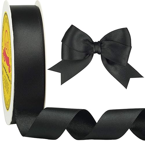 Miniatura 667 de Cinta de satén verde esmeralda de doble cara de 1-1/2 pulgadas x 50 yardas, cinta de poliéster verde esmeralda para envolver regalos, muy adecuada