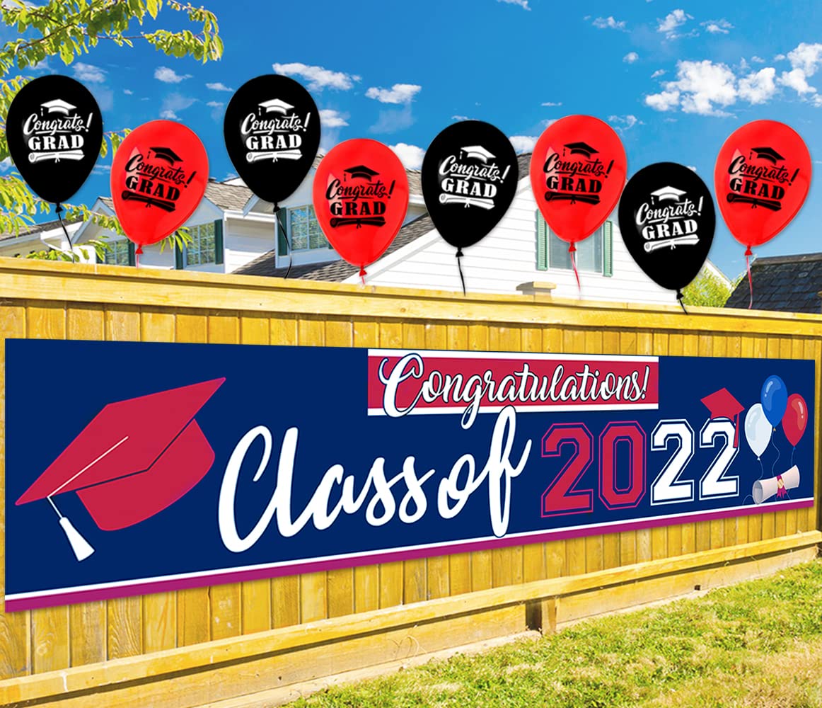 Buy Class of 2022 Graduation Decorations Blue and Red,Graduation Yard