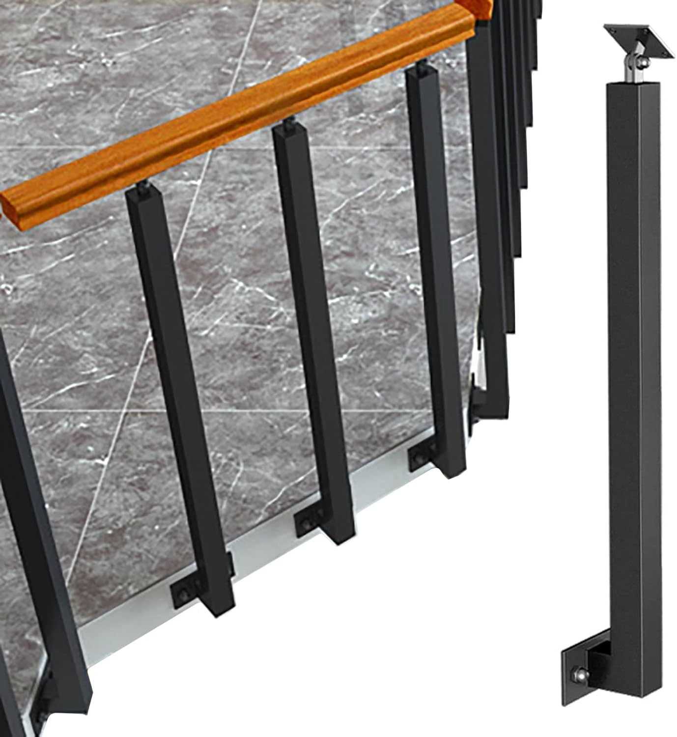 WDJBPSH Adjustable Railing Spindle for Deck/Stairs/Platform