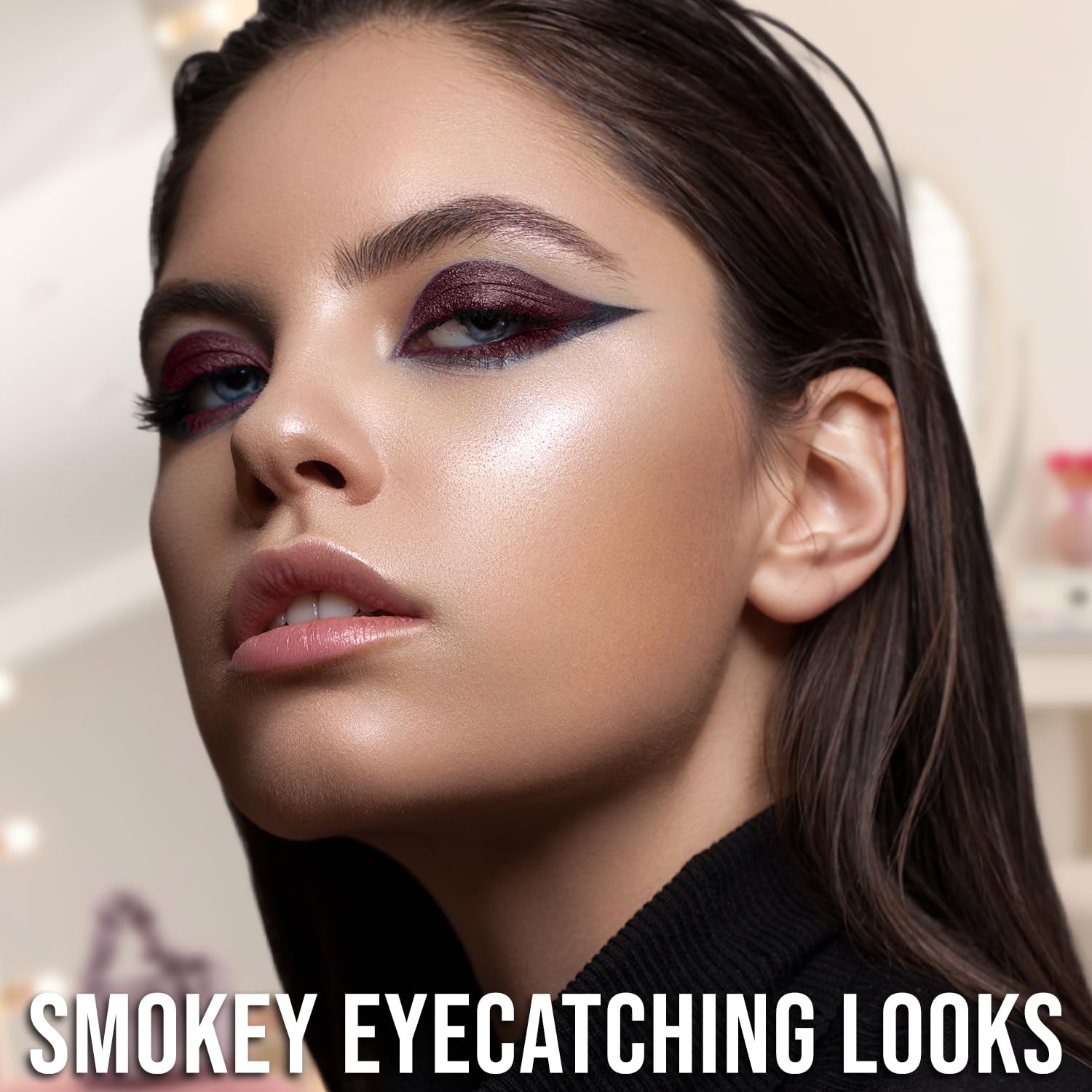 Profusion Cosmetics Aspiration 32 Shade Eyeshadow Palette – Highly Pigmented Matte, Shimmer & Metallic Eye Shadows, Blendable Neutral & Smoky Colors Vegan Eye Makeup Kit - Image 3