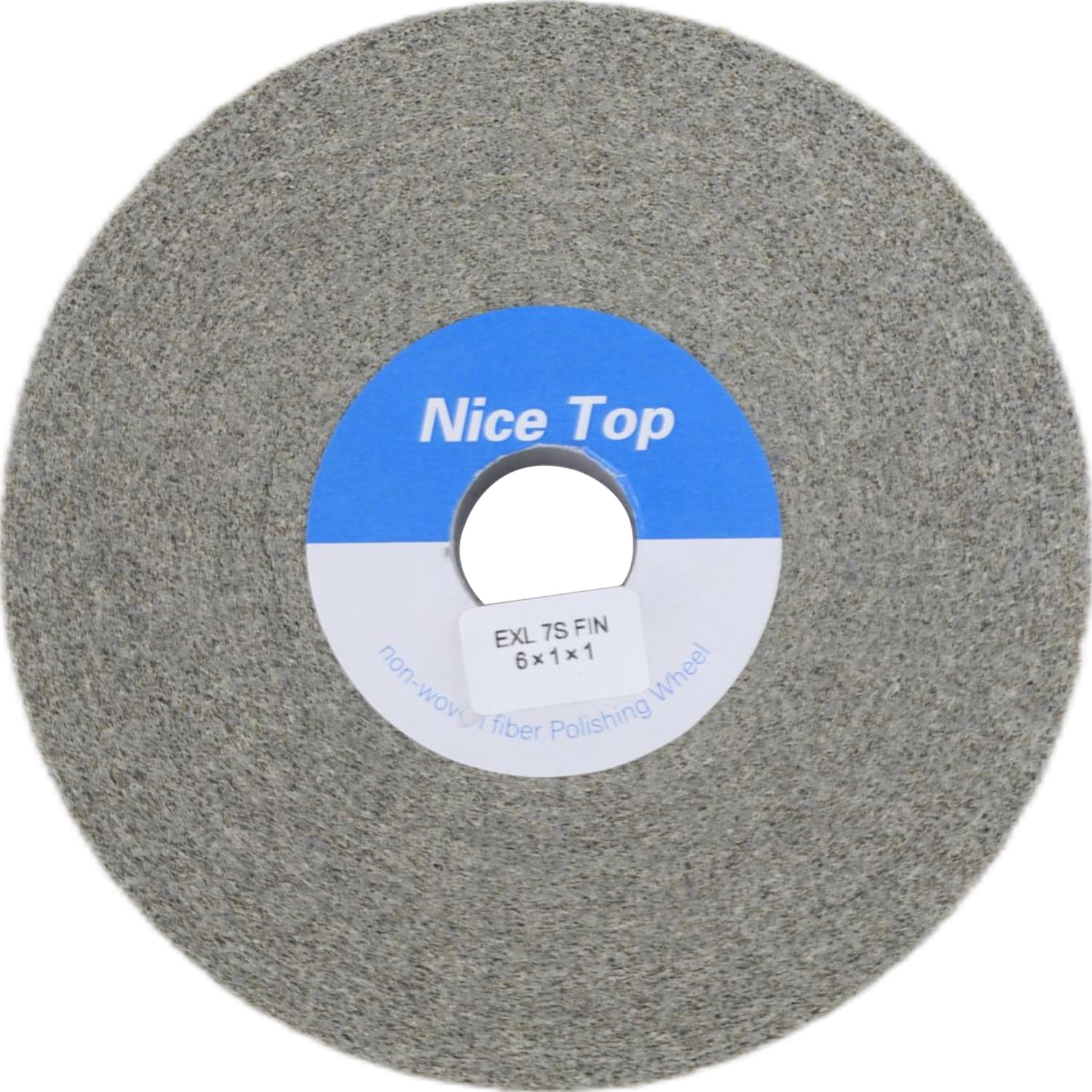 EXL Deburring Convolute Wheel 6 Inch X 1 Inch X 1 Inch 7S Fine Grit, Silicon Carbide, Non Woven Fiber Polishing Wheel, Metal Finishing, Pack of 1