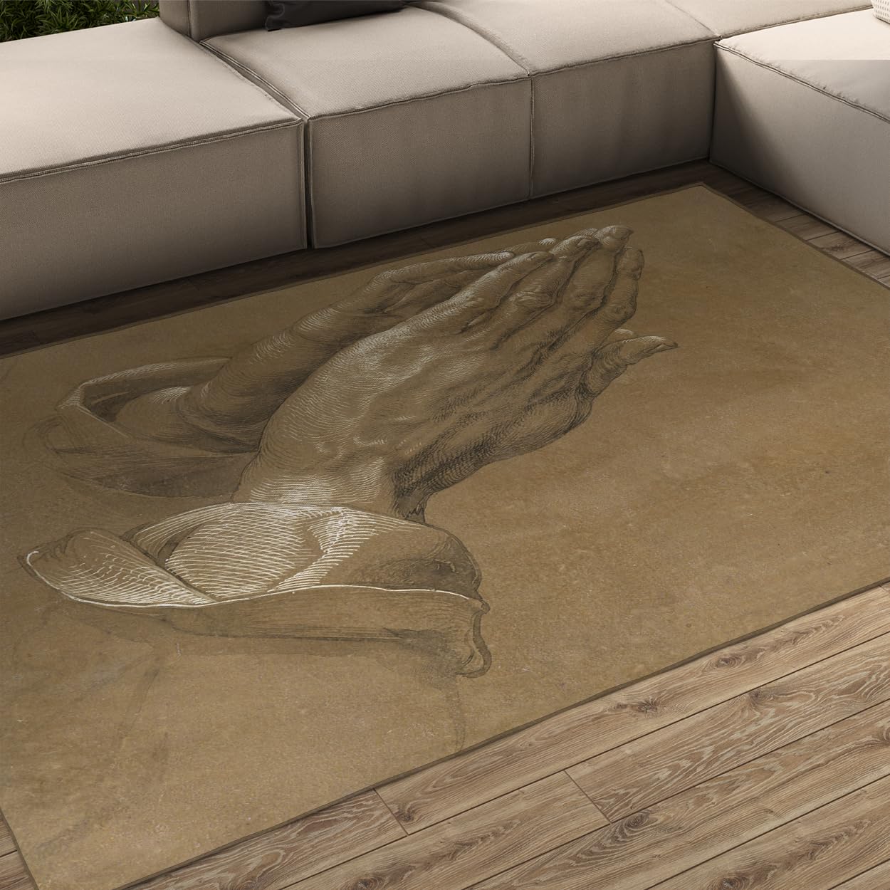 Tapis d'art peinture célèbre imprimé pour une décoration intérieure élégante