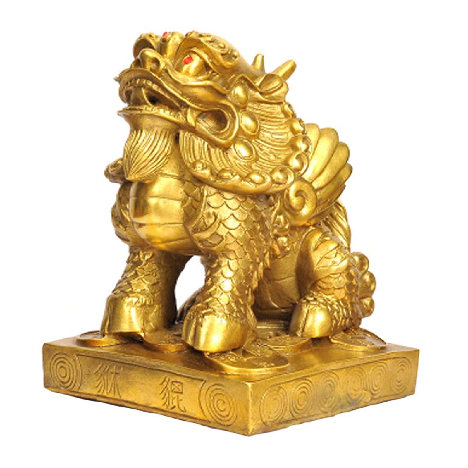Statue Pixiu feng shui en laiton idée cadeau de prospérité