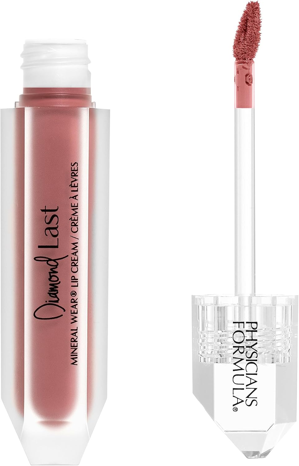 Physicians Formula Mineral Wear Diamond Last, Ultra-Creamy Liquid Lip Color, Rijk Gepigmenteerde, Voedende en Langhoudende Formule, Rozenkwarts tint