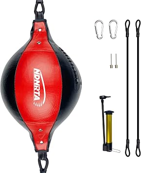 Double Ended Bag Classic Style Upgrade Boxing Bag, Leather Boxing Ball Ship from USA, Boxing Speedball, Boxing Equipment, Floor to Ceiling for Boxing