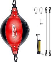 Double End Bag, (Classic Style Upgraded),Improve Reaction Speed, Boxing Equipment, Durable, Double End Punching Bags, Home Gym, Floor to Ceiling, for Boxing (Shipped from The U.S)