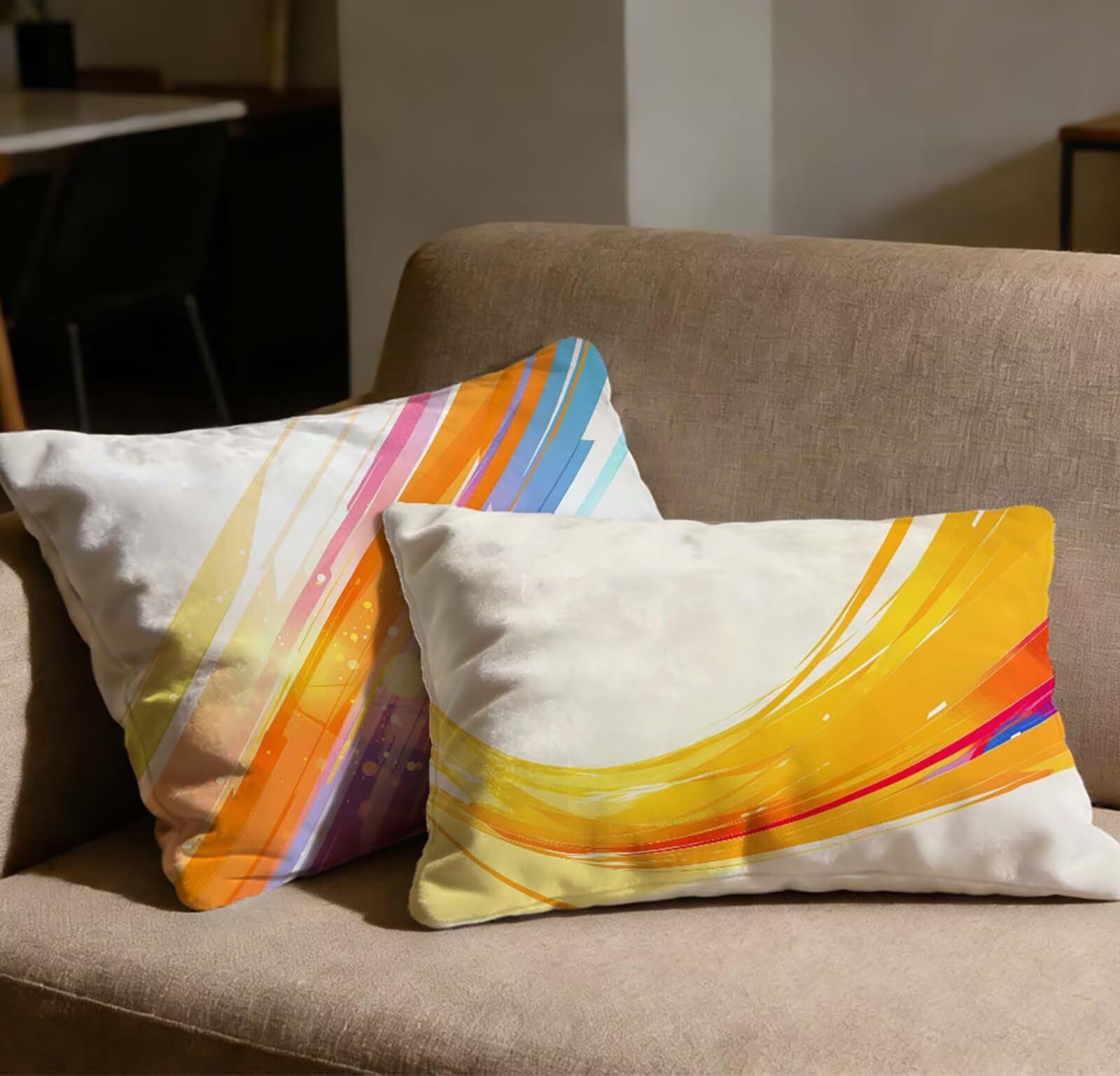 Taie oreiller 60x80 lot de 2 en velours pour décorer votre canapé de salon