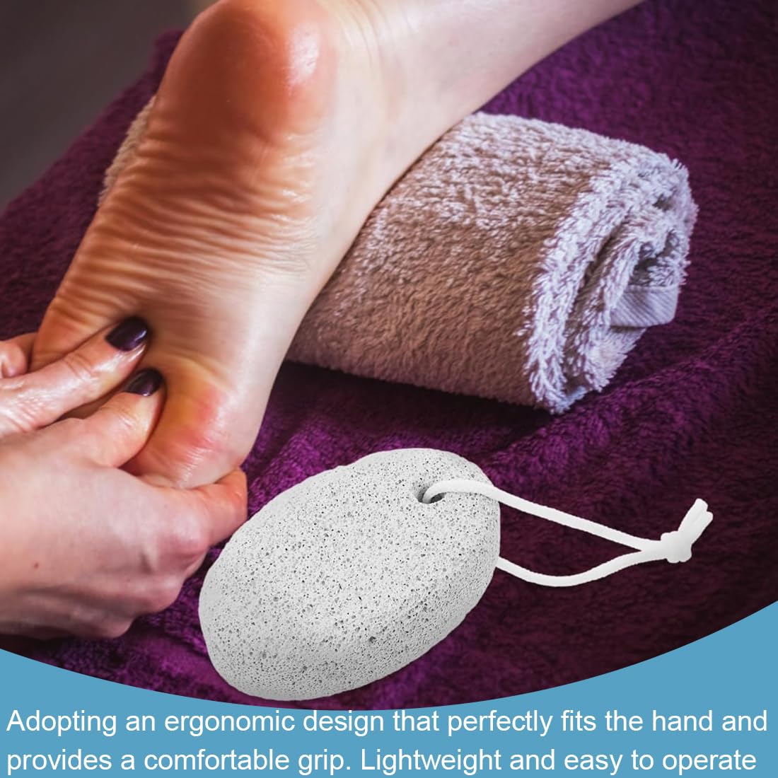 Pietra pomice naturale per piedi 4 PC, Lava Pedicure Tools Rimozione Del Callo Della Pelle Dura, Pietra per Pedicure, Esfoliazione del piede naturale per rimuovere la pelle morta