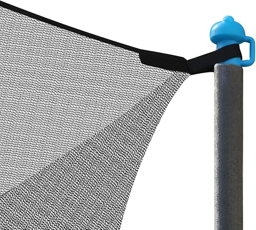 Miniatura 8 de Red de recinto de cama elástica de 14 pies con postes universales de repuesto y accesorios (solo apto para trampolín de 14 pies con 6 postes)