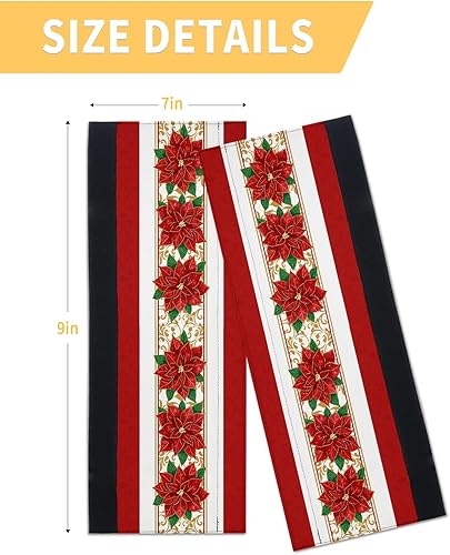 Miniatura 6 de Juego de 2 fundas navideñas para manijas de puerta de refrigerador, lavavajillas, microondas, horno, nevera, estufa, electrodomésticos, accesorios