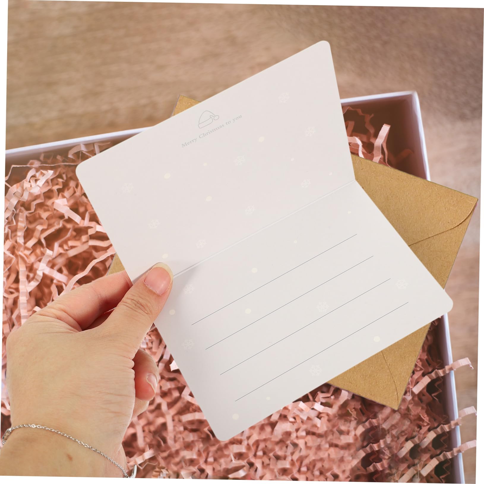 DOITOOL 40 Sätze Teiliges Weihnachtskarten aus Hochwertigem Papier mit Farben Gestaltete Gruß und Segenskarten für Festtage als Dankes und Botschaftskarten für Familie und Freunde