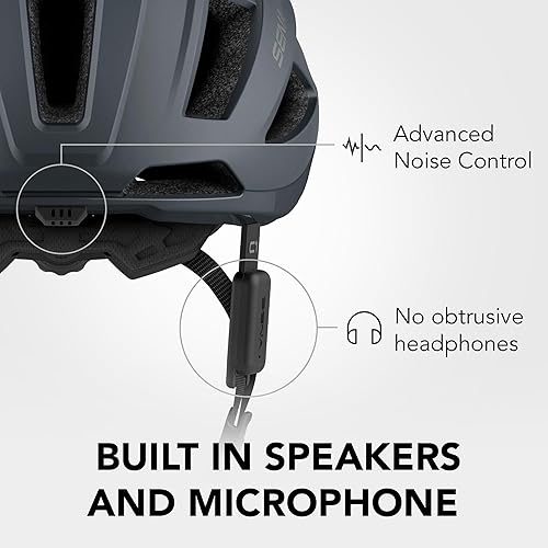 Miniatura 3 de Sena C1 - Casco de ciclismo inteligente con intercomunicador Bluetooth y conectividad de smartphone para música GPS y llamadas telefónicas