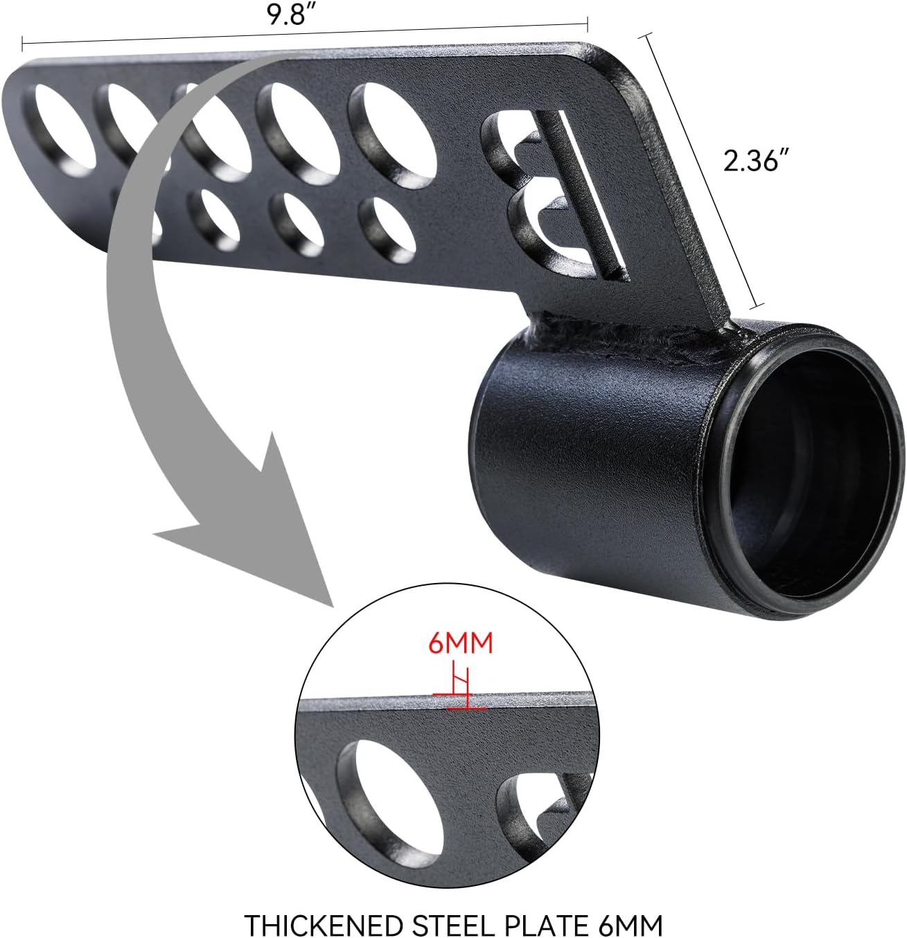 Belt Squat Collar Landmine Attachment Fit 2" Barbell Hole Home Gym Equipment with Two Barbell Protective Plugs…