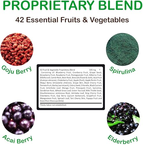 Miniatura 6 de Multivitaminas veganas para hombres y mujeres – Vitaminas A, complejo B, C, D3, zinc, magnesio, espirulina, antioxidantes, suplemento mineral