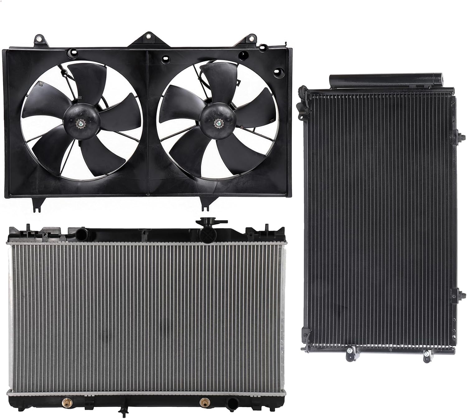 RK944 Radiator and Cooling Fan fit 2004 2005 2006 2007 2008 for Toyota Solara Replacement