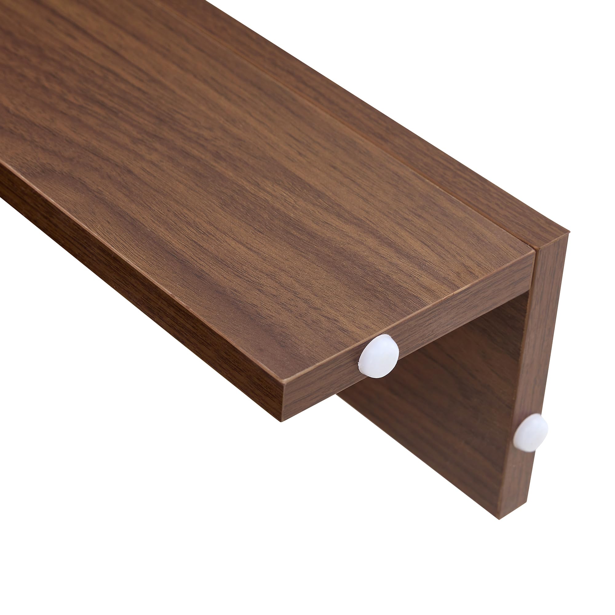 HAINEW HD26040704 Table à manger, cuisine, avec plateau extensible, rectangulaire, en bois, pour 4 à 8 personnes, 220 x 88,5 x 77 cm, couleur noyer