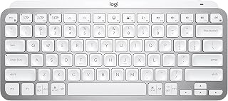 Logitech MX Keys Mini Minimalist Wireless Illuminated Keyboard, Compact, Bluetooth, Backlit, USB-C, Compatible with Apple macOS, iOS, Windows, Linux, Android, Metal Build - Pale Gray (Renewed)