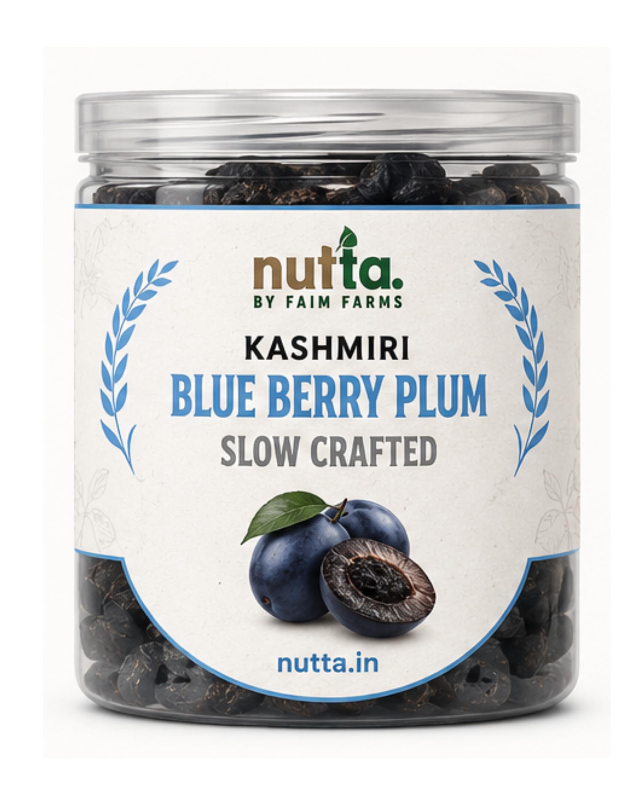 Kashmiri Blue Berry Plum, 250g, Faim Farms Himalayan Plum Berries, Rich in Antioxidants, Healthy Dry Fruit Snack, No Added Preservatives, Vegetarian-image-42