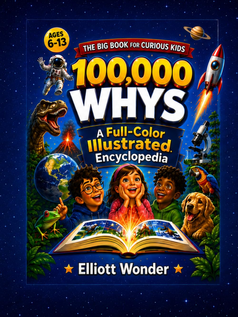 100,000 Whys for Kids: A Full-Color Visual Encyclopedia of Animals, Space, Planet Earth, Nature, the Human Body, Science, Food, History, Senses and ... and How the World Works for Ages 6–13