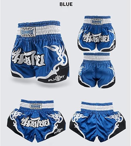 Miniatura 198 de Fluory - Pantalones cortos de lucha para muay thai, shorts de MMA, ropa de entrenamiento para lucha en jaula, grappling, artes marciales, kickboxing