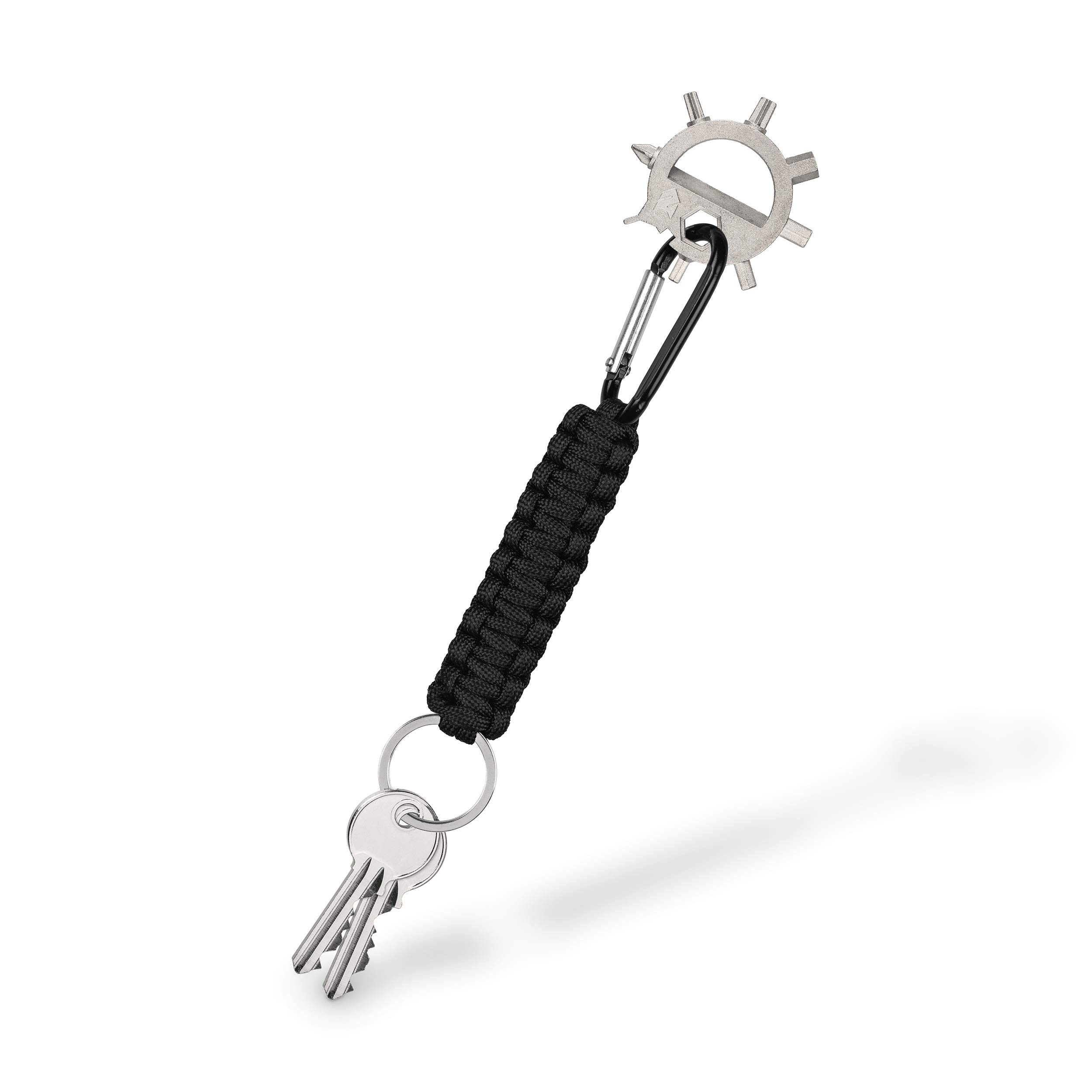 Narzędzie wielofunkcyjne 13-w-1 breloczek do kluczy, narzędzie ze stali nierdzewnej | wszechstronne urządzenie w opakowaniu na prezent | outdoor | kemping | rower | wędrówka z plecakiem | survival