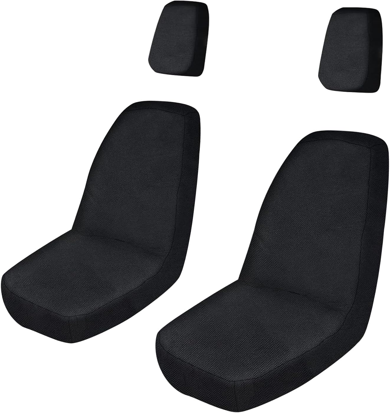 LKV UTV Seat Covers Replacement for Yamaha Rhino 450 660 700 (2004–2021) – 1680D Heavy-Duty Waterproof Fabric, Full Coverage with Headrest, Secure Strap-On Fit