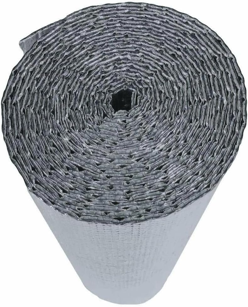 Reflective Foil Insulation Spiral Duct Pipe Wrap Double Bubble 6x100 (Seams)