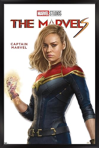 Trends International Marvel The Marvels - Póster de pared de la serie Capitán Marvel Feature Series, 14.72 x 22.37 pulgadas, versión enmarcada en disponible en Yaxa Peru